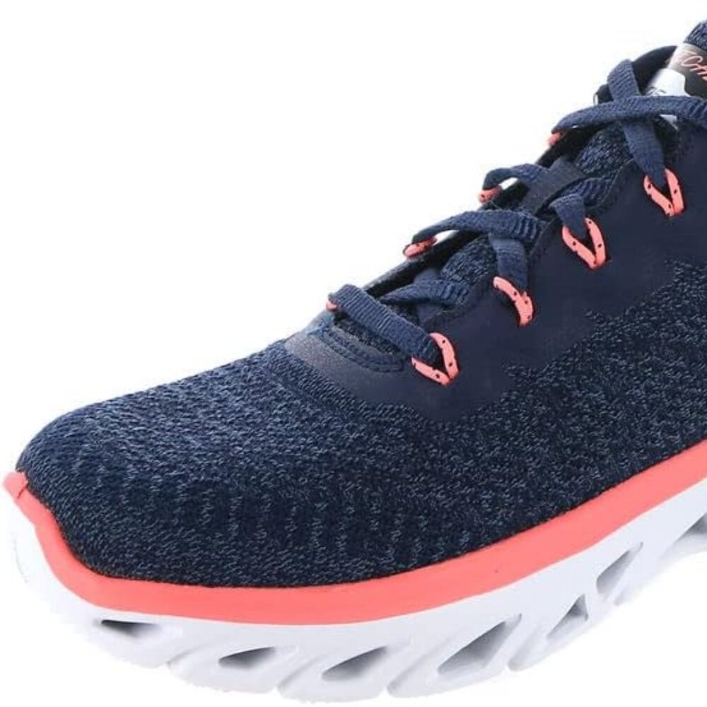 Skechers Women's Sport Glide Step Sport-149943 Navy Coral Sneaker - Picture 2 of 5